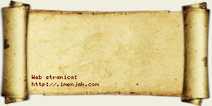 Jagodinka Perov vizit kartica